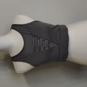 Mono b Athletic Wear Size Large Gray Sports Bra